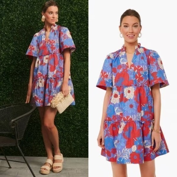 Tuckernuck Dresses & Skirts - Tuckernuck Blue Rhapsody Crawford Tiered Dress XS